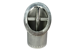 Stainless Steel Bevel Basket Filter 138*255